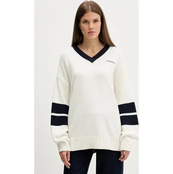 Dámský svetr Svetr s příměsí vlny Guess Jeans W5BR10.Z0561 béžová 01A, vel. XS