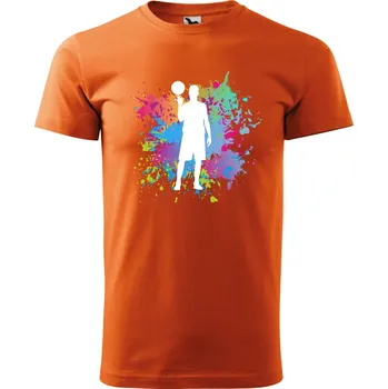 Pánské tričko Pánské tričko - Basketbalista Barva: ORANŽOVÁ, Velikost: L