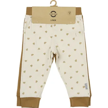 Kojenecké oblečení MIKK-LINE Dětské bavlněné kalhoty 2-pack Dijon – Velikost: 92 Bílá 92