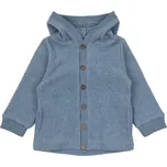 MIKK-LINE Bavlněná mikina s kapucí modrá Faded Denim Melange - Velikost: 80 Modrá 80