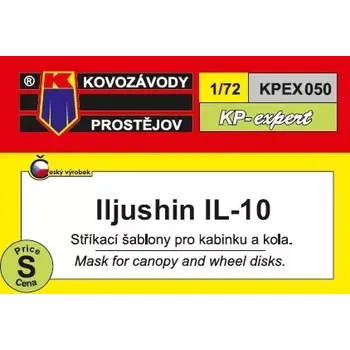 Plastikový model Kovozávody 1/72 Canopy&wheel mask Ilyushin IL-10