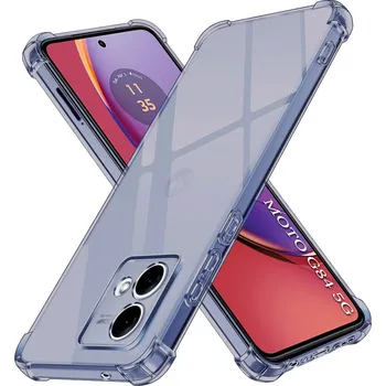 Pouzdro na mobilní telefon Techsuit Shockproof průhledný silikon Motorola Moto G84 kouřově černá