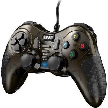 Herní příslušenství Genius GX Gaming GX-19UV Gamepad drátový vibrační pro PC PS3 a PS4 USB černo-hnědý