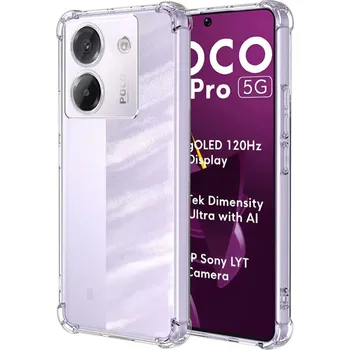 Pouzdro na mobilní telefon Techsuit Shockproof průhledný silikon pro Xiaomi Poco M7 Pro 5G průhledný