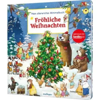 První čtění Mein allererstes Wimmelbuch: Fröhliche Weihnachten (Sabine Straub)(Leporelo)