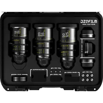 DZOFILM Pictor Zoom 3 Lens Kit (12-25 / 20-55 / 50-125 mm T2,8) pro PL/EF černý