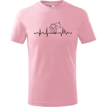 Dětské triko - Tep zvířatek Barva: Růžová, Velikost: 134