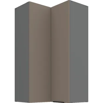 Koupelnový nábytek Rohová skříň 90°, vysoká 90 cm Sandgrau