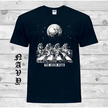 Pánské tričko panske-levne-bavlnene-vtipne-tricko-potisk-Beatles Barva: Navy - tmavě modrá, velikost: XXL