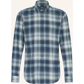 Boss Pánská Flanelová Košile Rickert Regular Fit, modrá /...