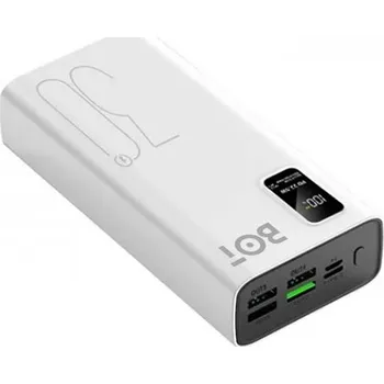 Powerbanka BOT Velkokapacitní powerbanka P12 40000mAh 22.5W Barva: Bílá