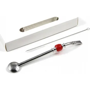 Příbor Set Bombilla Bola - Červená