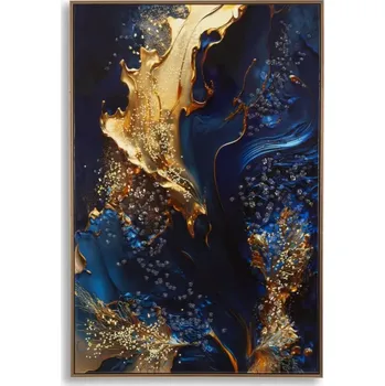 Obraz Obraz Andromeda A 60x90 cm modrý/zlatý