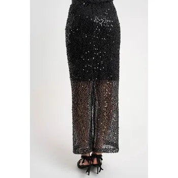 Dámská sukně CLICK Sukně 50-733 Černá Fitted Fit 40