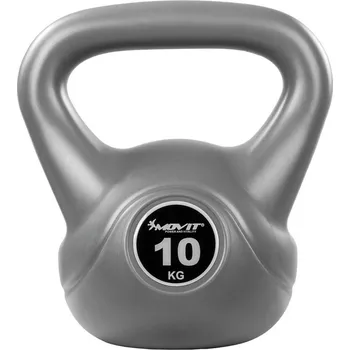 63185 Movit Kettlebell činka, 10 kg, šedá/černá