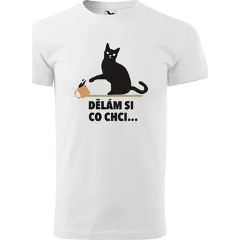 Pánské tričko s potiskem Dělám si co chci Barva: Bílá, Velikost: 5XL