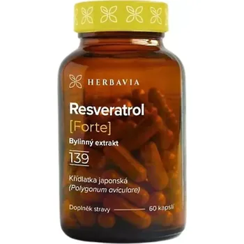 Přírodní produkt Herbavia Resveratol Forte bylinný extrakt 500 mg 60 cps.