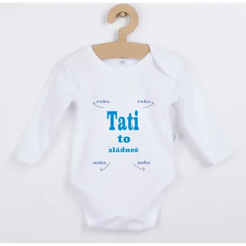 Dětské body Tati, to dáš Barva: Modrá, Velikost: 74