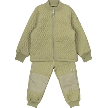 Kojenecká souprava MIKK-LINE Dětský termo set bunda a kalhoty Duvet set – zelený Gray green – Velikost: 92 Zelená 92
