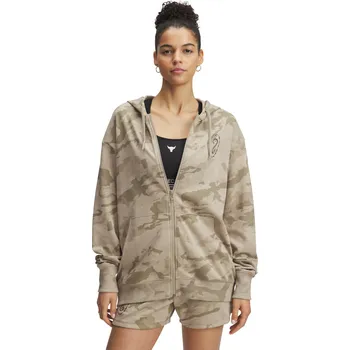 Dámská mikina Dámská mikina Under Armour Pjt Rck Terry Full Zip 1389708-299 Hnědá LG