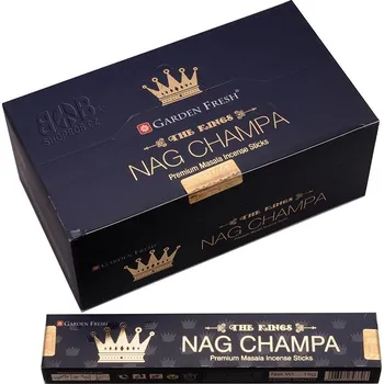 Vonná tyčinka Karton Garden Fresh Nag Champa The Kings indické vonné tyčinky 12 krabiček. Množstevní sleva.