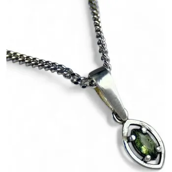 Přívěsek Drakkaria Vltavín, stříbrný přívěsek Ag 925/1000