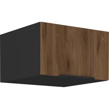 Kuchyňská linka Horní skříňka, ořech okapi/černá, MENZO 60 NAGU-36 1F