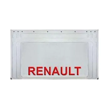 Blatník karosérie Zástěrka Renault 64x36cm - bílá s embosovaným txt. - sada 2ks Bílá, modré písmo
