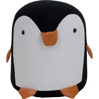 Taburet Taburet ve tvaru tučňáka, černá/bílá, RAINO