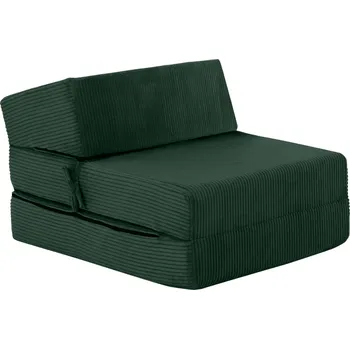 Obývací pokoj Skládací matrace/křeslo, 2v1, zelená, MALEN