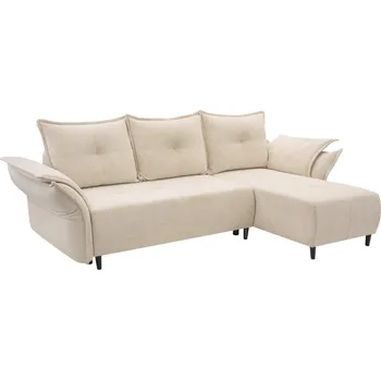 Obývací pokoj Sedací souprava, béžová, pravá, APOLI ROH