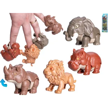 Hlavolam Toys Zvířátka cvakací zuby set 4ks, dvě varianty Zvířátko: Slon