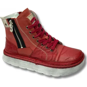 Dámská zdravotní obuv Kožená kotníková obuv LESTA 3335-0003 červená Velikost: 37
