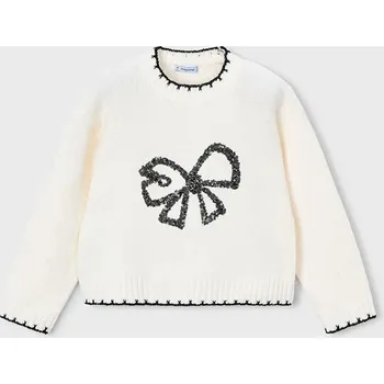 Dívčí oblečení Dětský svetr Mayoral 4305.6H.Mini.9BYA béžová 01X, vel. 122