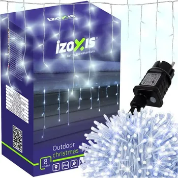 Vánoční dekorace Hütermann Vánoční LED osvětlení venkovní – 500 rampouchů, studená bílá, 22,5m, IP44, 8 režimů blikání