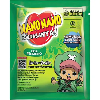 Bonbon Bonbóny Nano Nano One Piece Star Fruit - 12,5g