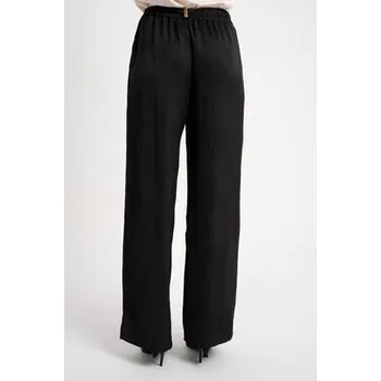 Pánské kalhoty CLICK Kalhoty z materiálu 30-462 Černá Loose Fit 36