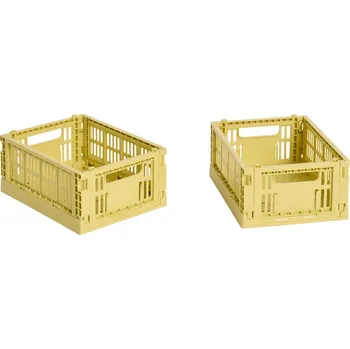 Úložný box HAY Úložné boxy Colour Crate, Mini, 2 kusy, Dusty Yellow