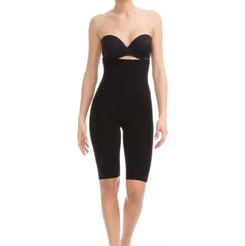 Dámské stahovací prádlo FarmaCell Zeštíhlující polostehenní legíny s vnitřní energií - černé Velikost: S