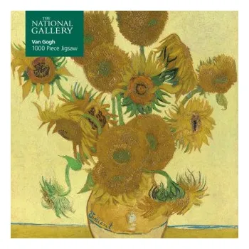 Cizojazyčná kniha Adult Jigsaw Puzzle National Gallery: Vincent Van Gogh, Sunflowers (Flame Tree Studio)(Hra)