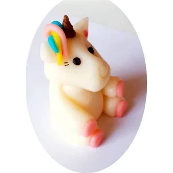 Figurka na dort jednorožec 3D 60g z kokosové hmoty - Fagos