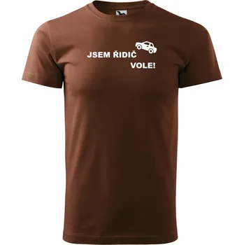 Pánské tričko Pánské tričko - Jsem řidič vole! Barva: HNĚDÁ, Velikost: 2XL
