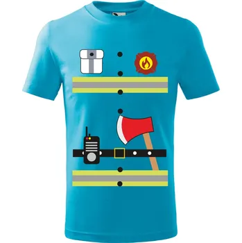 Dětské tričko Hasič Barva: TYRKYSOVÁ, Velikost: 122