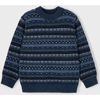 Chlapecký svetr dětský pletený svetr vzorovaný Mayoral 4381-14 velikost 104