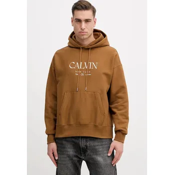 Pánská mikina Mikina Calvin Klein LV04RE207G hnědá 82X, vel. L