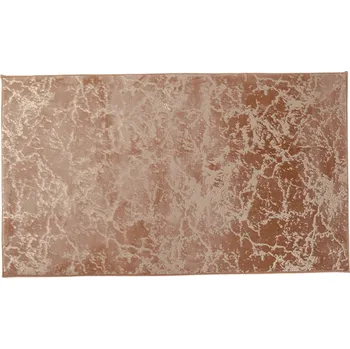 Moderní koberec, béžová / zlatý vzor, 80x150, RAKEL