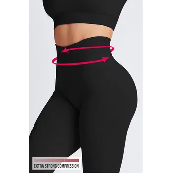 Legíny formující stahovací dámské bezešvé Legging Bodyeffect Oro Barva: Černá, Velikost: L/XL