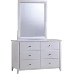 Komoda se zrcadlem, bílá, JAVA 6