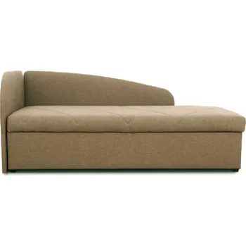 Postel Válenda s úložným prostorem, levá, tmavohnědá, SUELA