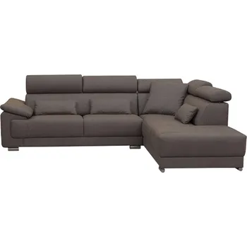 Sedací souprava Rohová sedací souprava, látka hnědá, pravá, CAILA